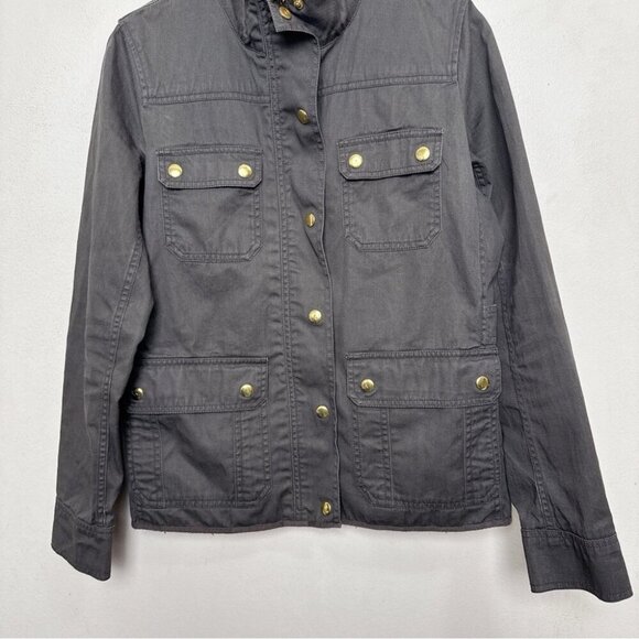 J.crew Womens Small Relaxed Boyfriend Field Jacket In Army Green Color - Picture 6 of 16